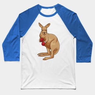 Kangaroo as Boxer with Boxing gloves Baseball T-Shirt